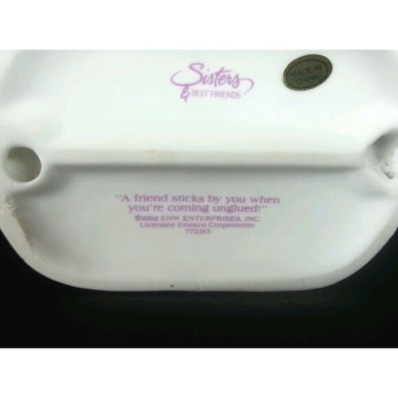 Enesco Sister's 1992 A Friend Sticks By You - Picture 9 of 10